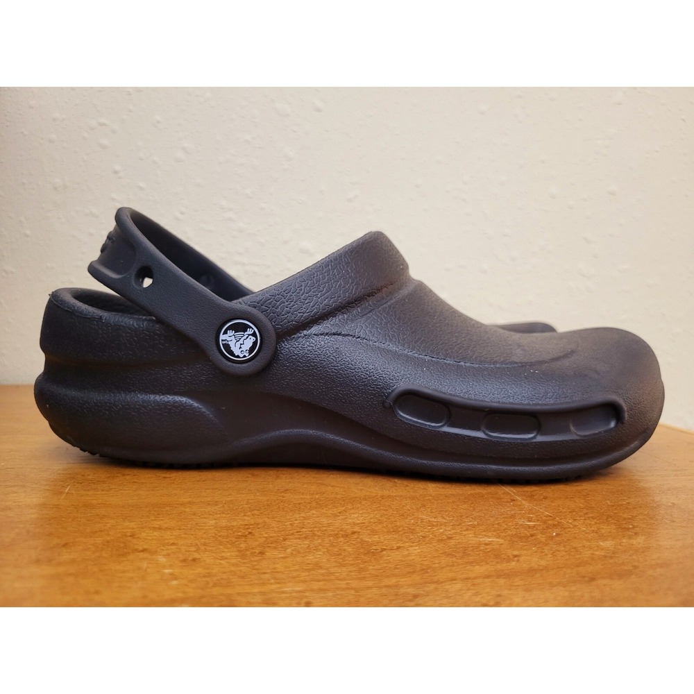 Crocs Specialist Vent Mens 7 / Womens 9 Shoes Slip-on Black Work Clog Comfort - Picture 4 of 9